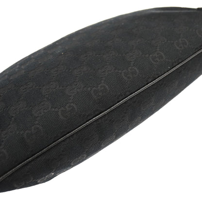 Gucci Black Canvas GG Hobo Handbag