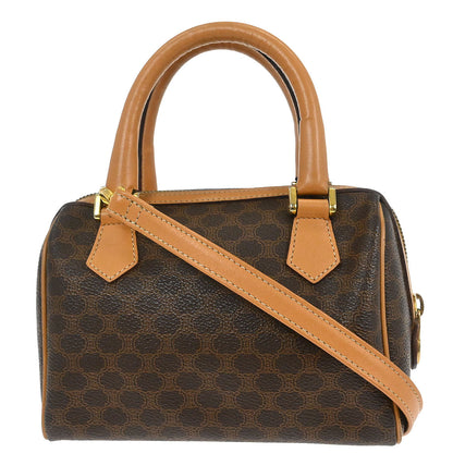 Celine Brown Macadam 2way Shoulder Handbag