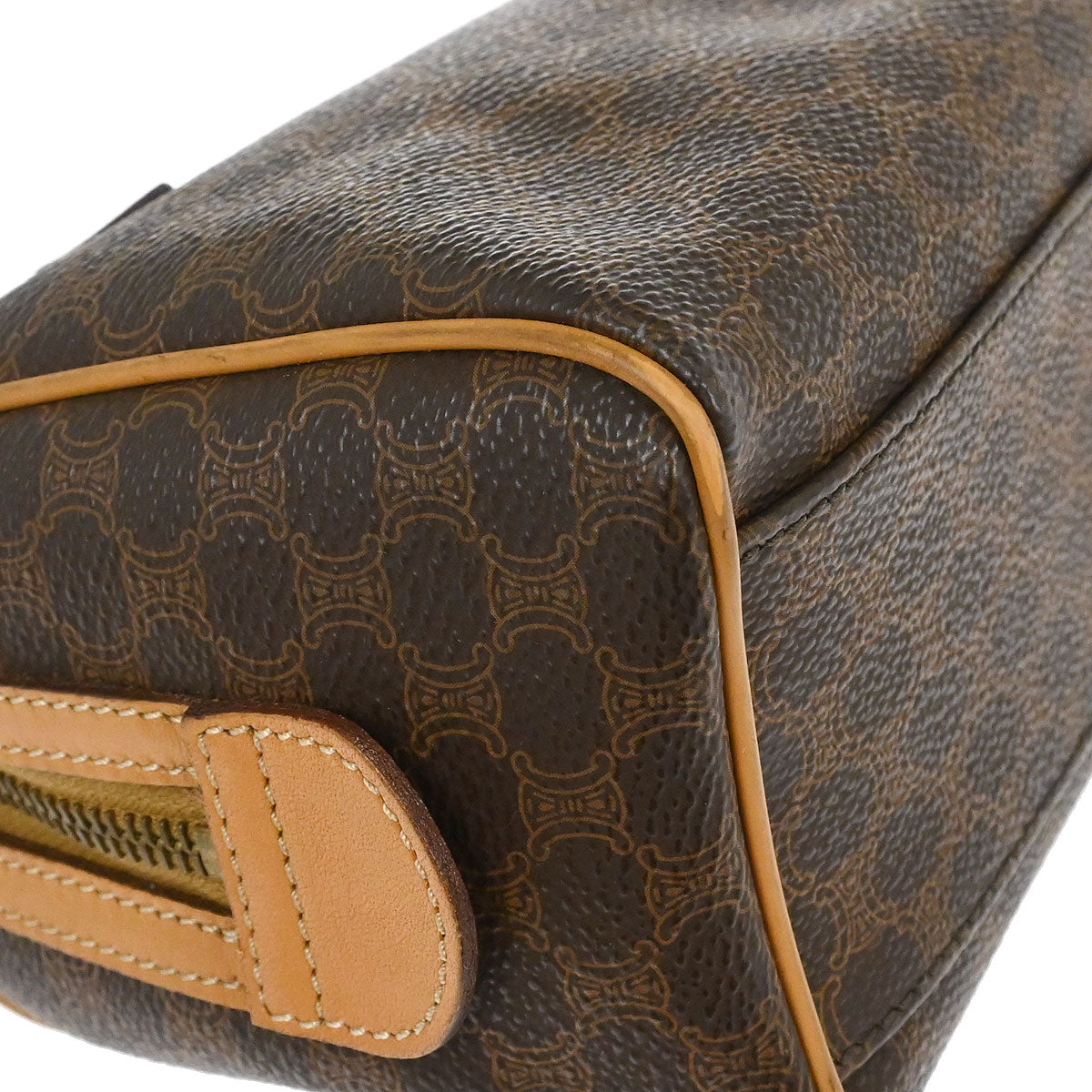 Celine Brown Macadam 2way Shoulder Handbag