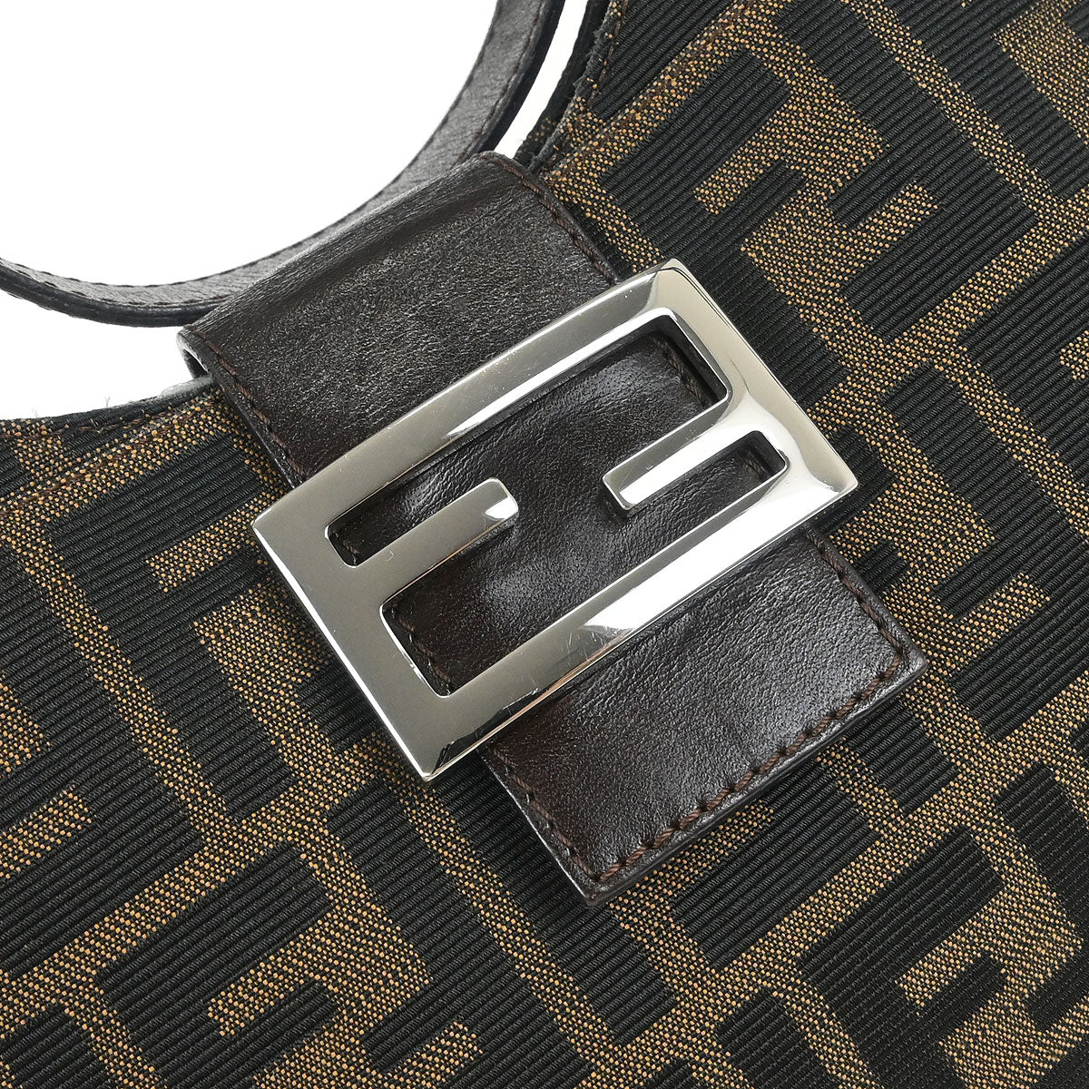 Fendi Brown Canvas Zucca Handbag