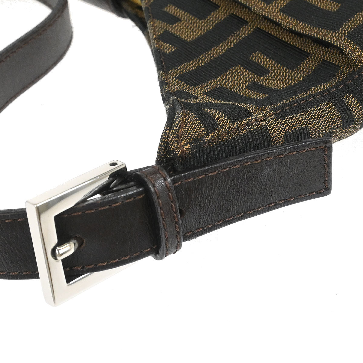 Fendi Brown Canvas Zucca Handbag