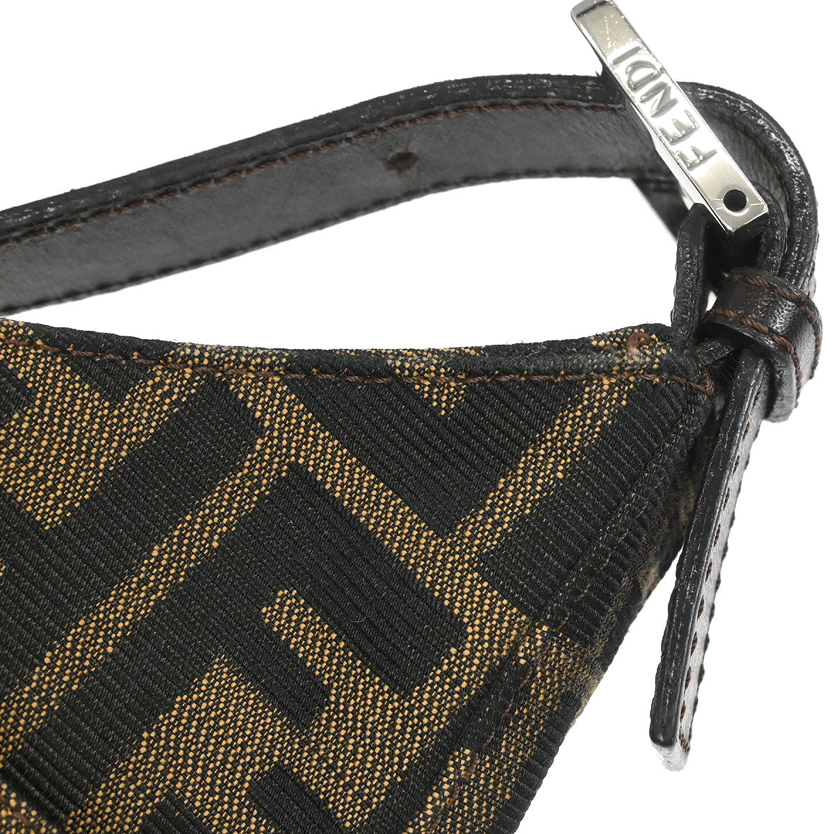 Fendi Brown Canvas Zucca Handbag