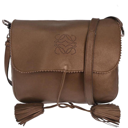 Loewe Brown Sheepskin Flamenco Shoulder Bag