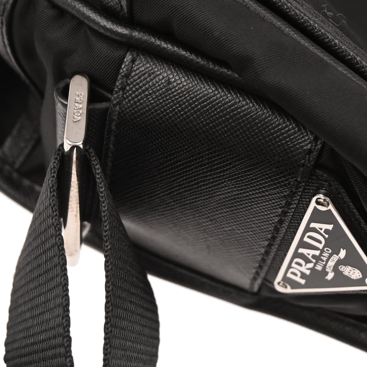 Prada Black Nylon Messenger Bag