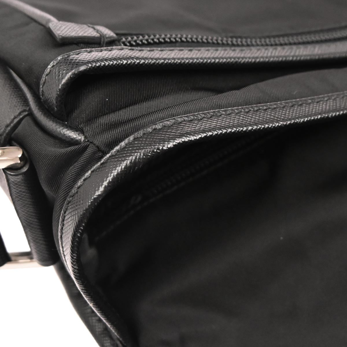 Prada Black Nylon Messenger Bag
