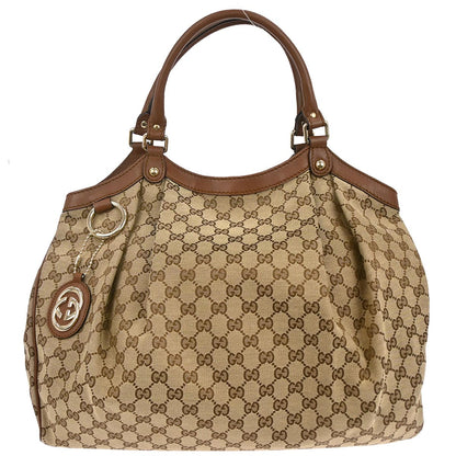 Gucci Beige Sukey GG Tote Bag