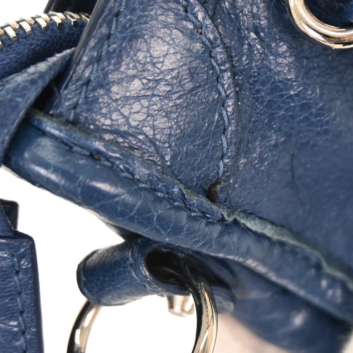 Balenciaga Blue Classic Nano City 2way Shoulder Handbag