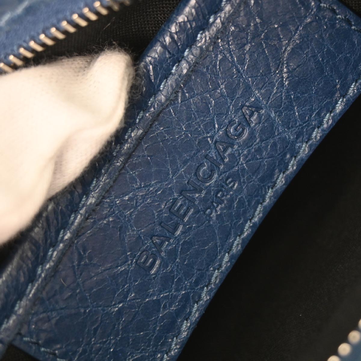 Balenciaga Blue Classic Nano City 2way Shoulder Handbag