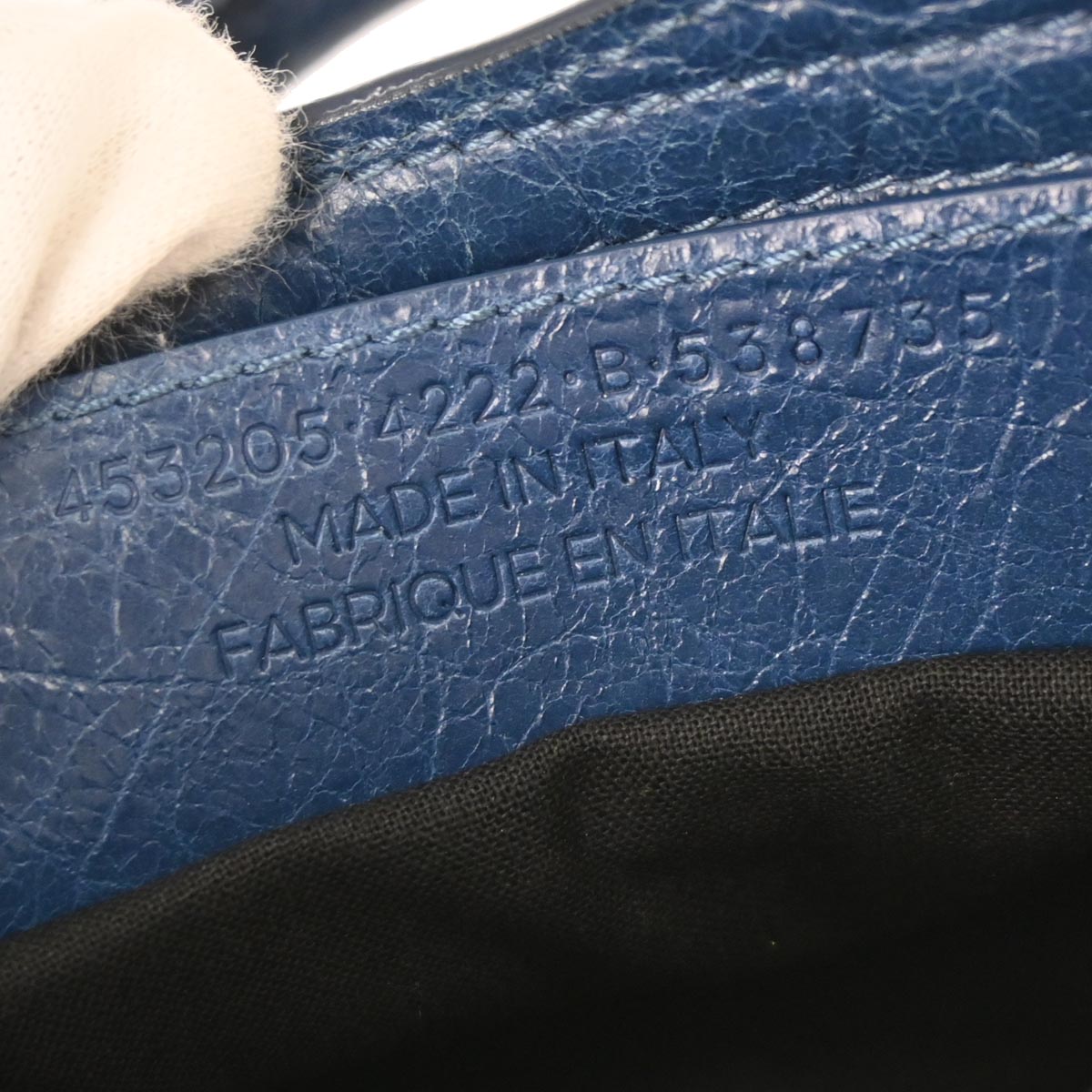 Balenciaga Blue Classic Nano City 2way Shoulder Handbag