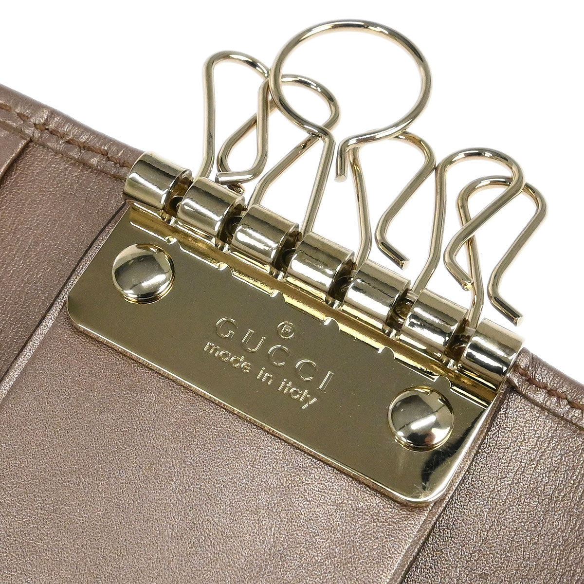 Gucci Key Case Beige GG Canvas Small Good