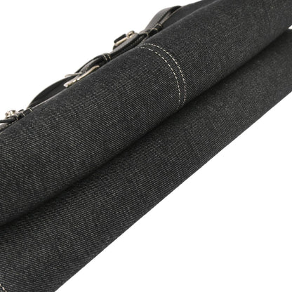 Christian Dior 2002 Navy Denim Belt Buckle Bag Handbag