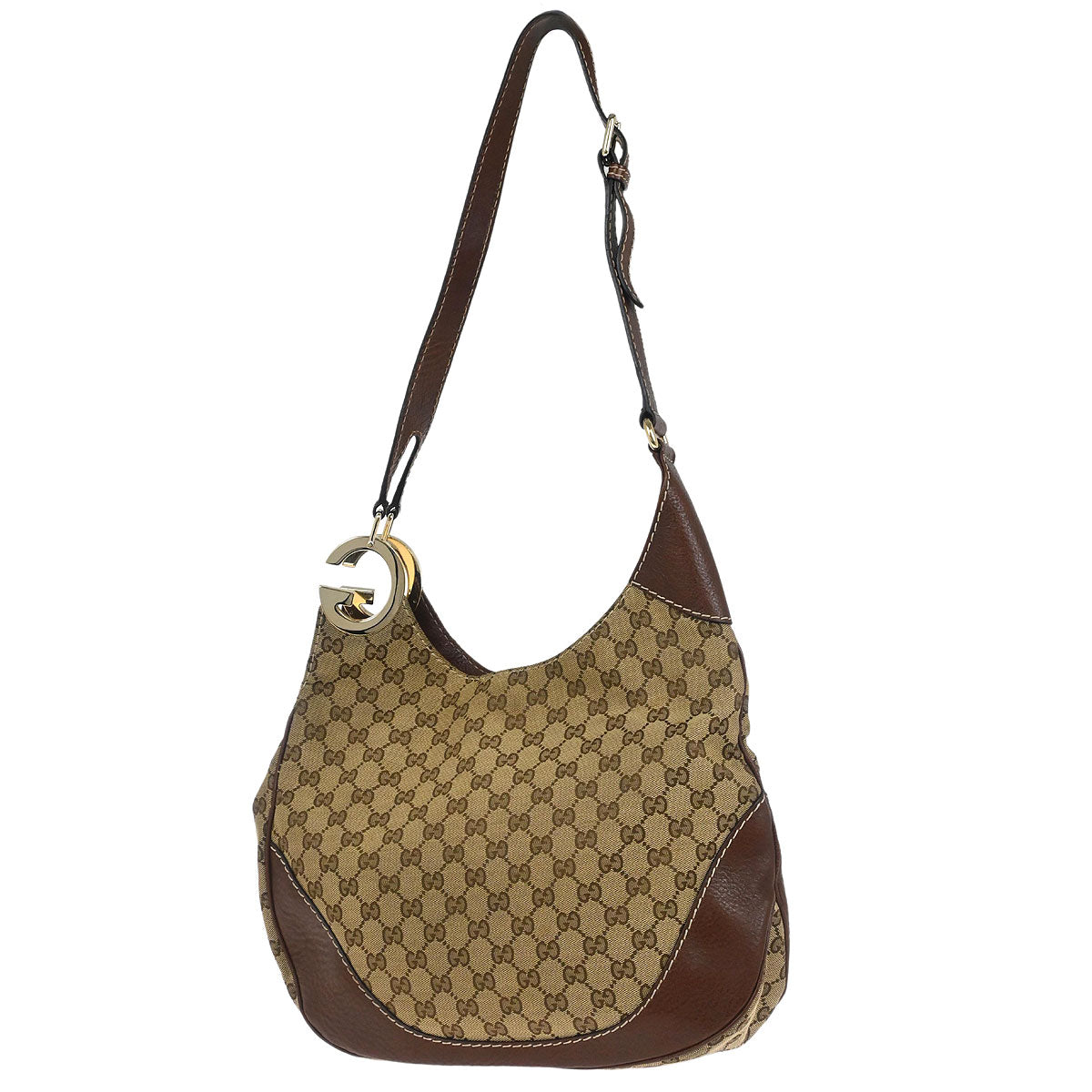 Gucci Brown GG Charlotte Hobo Shoulder Bag