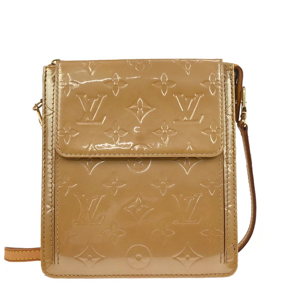Louis Vuitton Beige Monogram Vernis Motte Shoulder Bag M91136