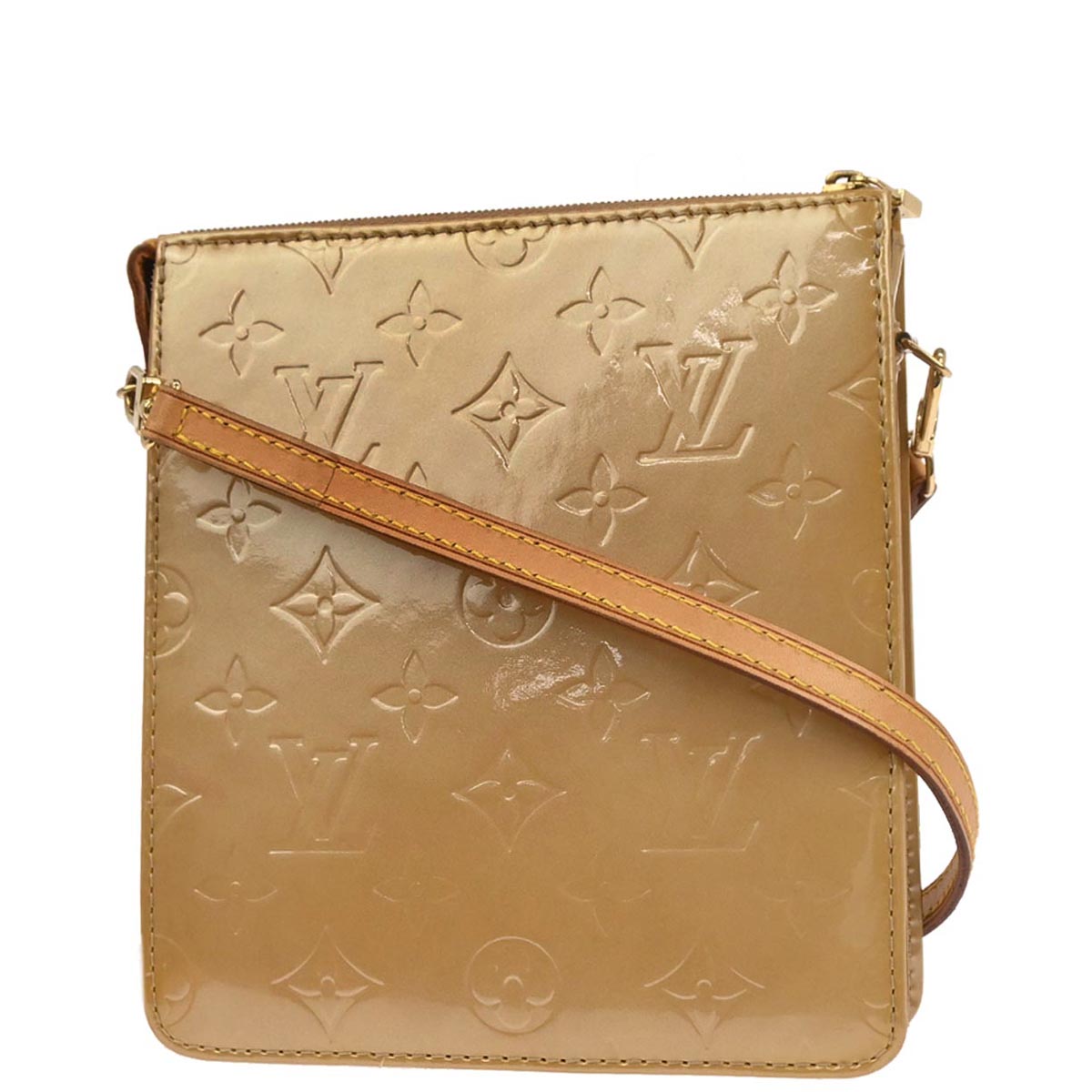 Louis Vuitton Beige Monogram Vernis Motte Shoulder Bag M91136