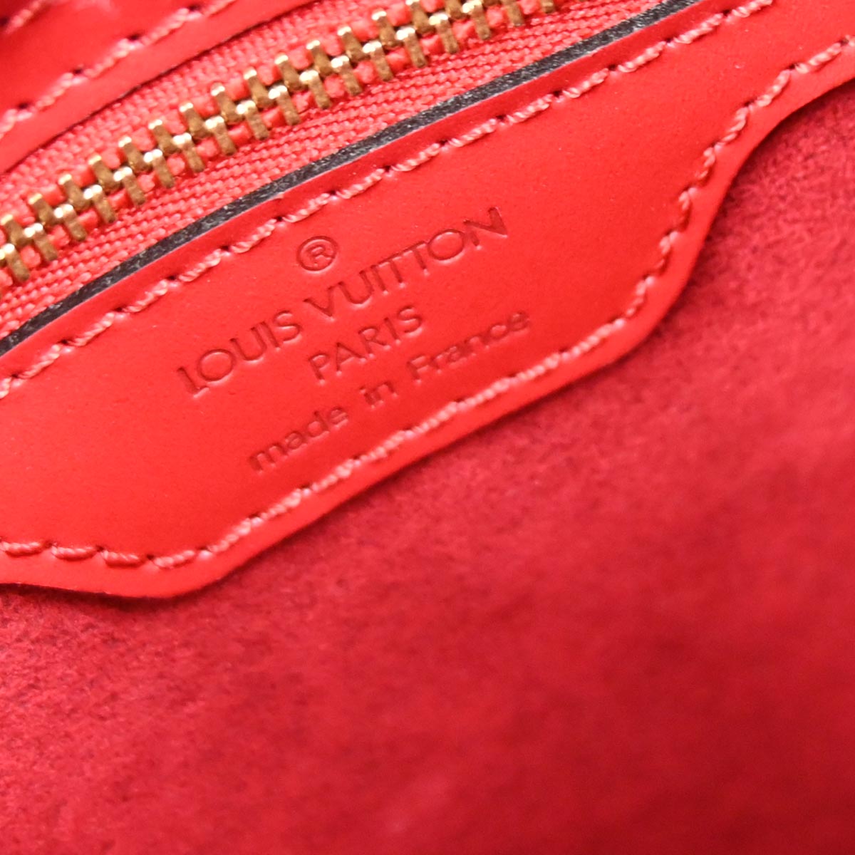 Louis Vuitton Red Epi Looping GM Handbag