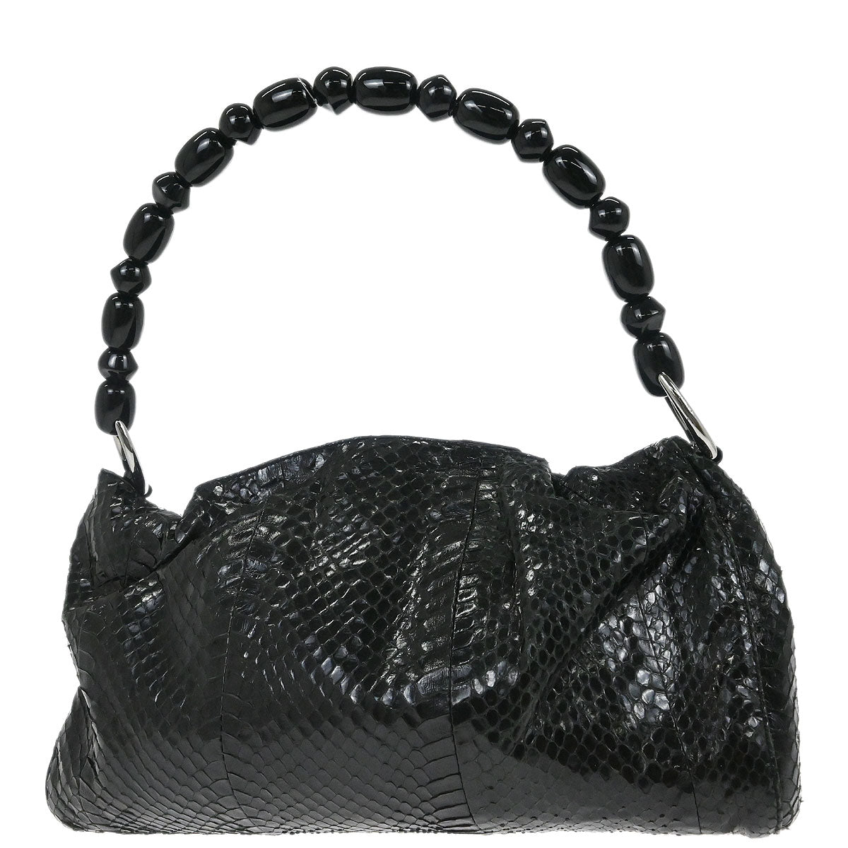 Christian Dior * Black Python Malice Handbag