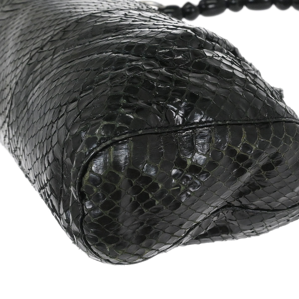 Christian Dior * Black Python Malice Handbag