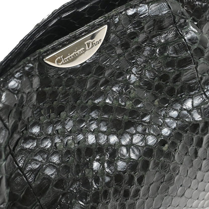 Christian Dior * Black Python Malice Handbag