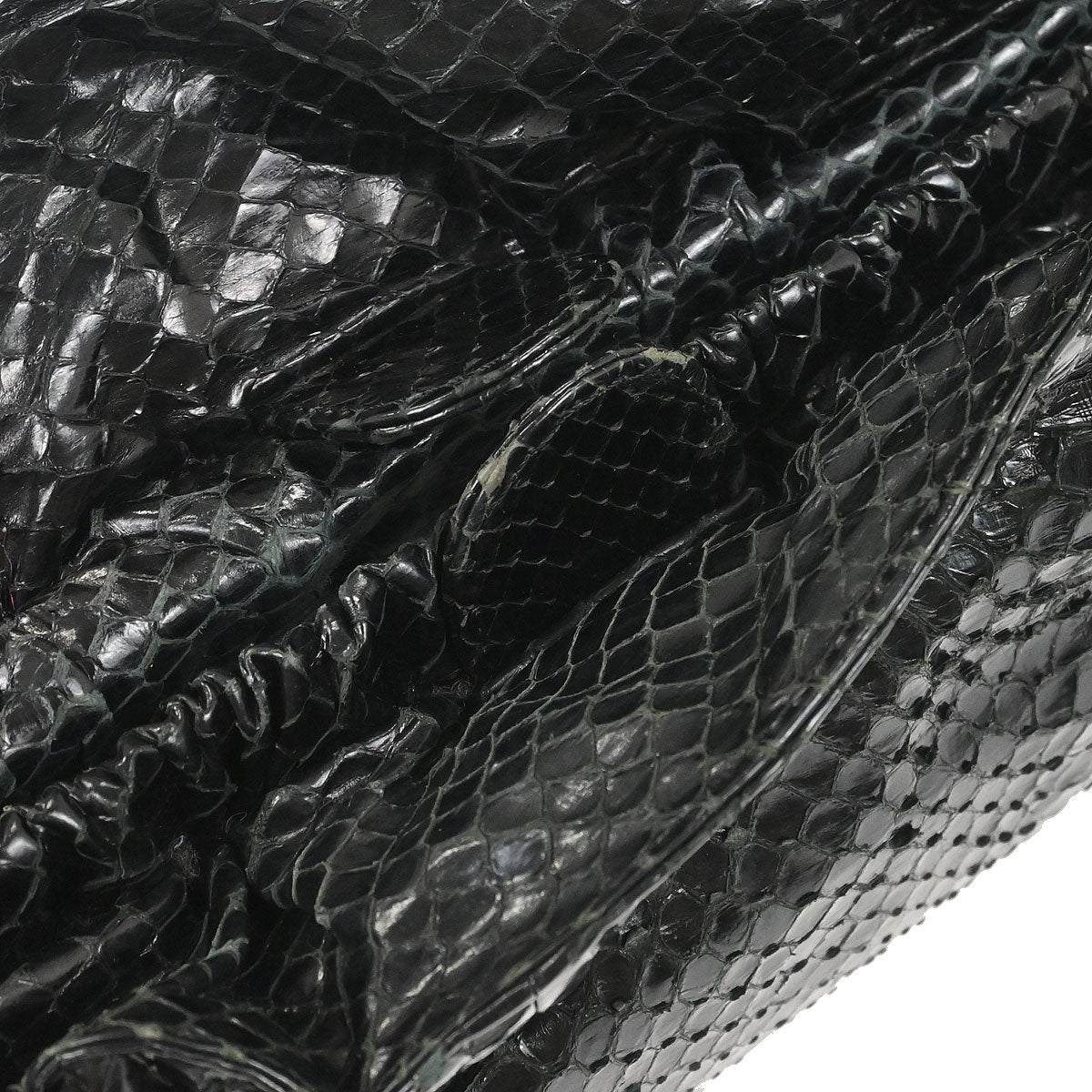 Christian Dior * Black Python Malice Handbag