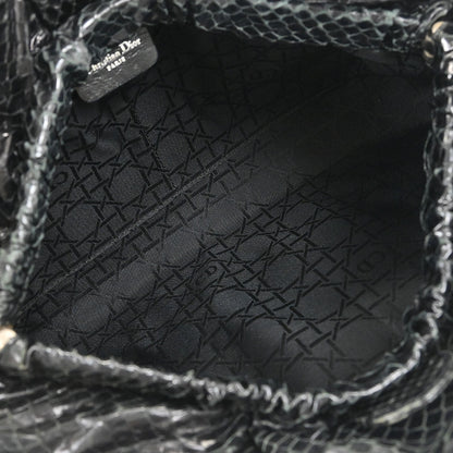 Christian Dior * Black Python Malice Handbag