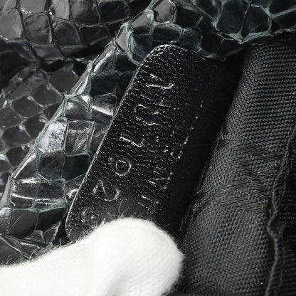 Christian Dior * Black Python Malice Handbag