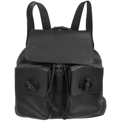 Gucci Dark Brown Bamboo Backpack