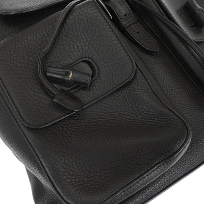 Gucci Dark Brown Bamboo Backpack