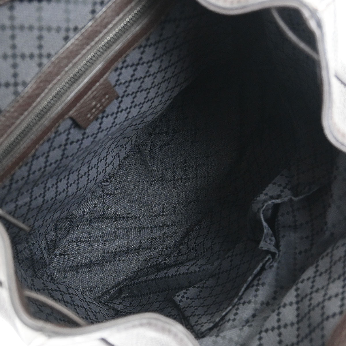 Gucci Dark Brown Bamboo Backpack