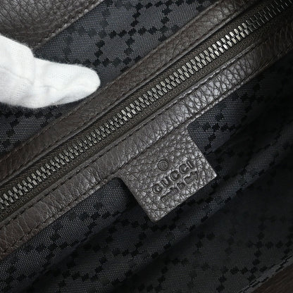 Gucci Dark Brown Bamboo Backpack