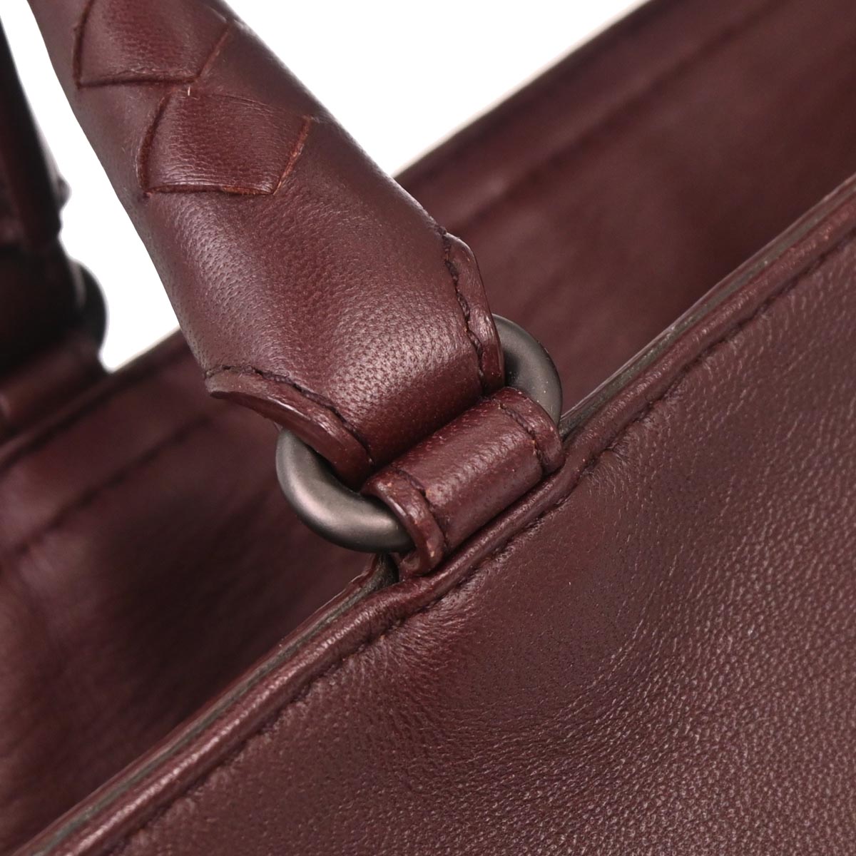 Bottega Veneta Bordeaux Lambskin Intrecciato 2way Shoulder Handbag