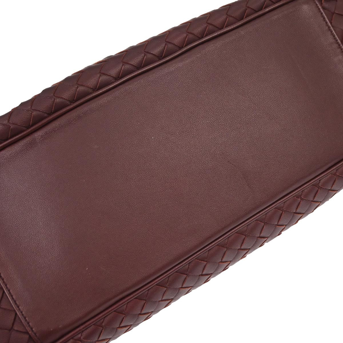 Bottega Veneta Bordeaux Lambskin Intrecciato 2way Shoulder Handbag