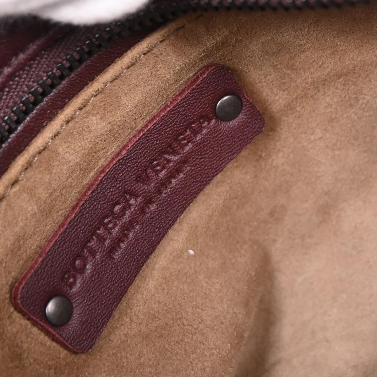 Bottega Veneta Bordeaux Lambskin Intrecciato 2way Shoulder Handbag