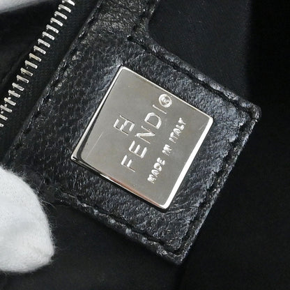 Fendi Black Cashmere Mamma Baguette Handbag