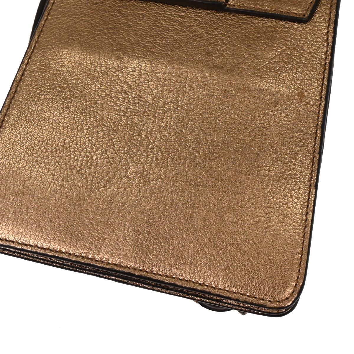 Chloe Gold Leather Faye Bracelet Shoulder Bag