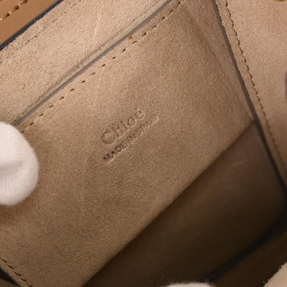 Chloe Gold Leather Faye Bracelet Shoulder Bag