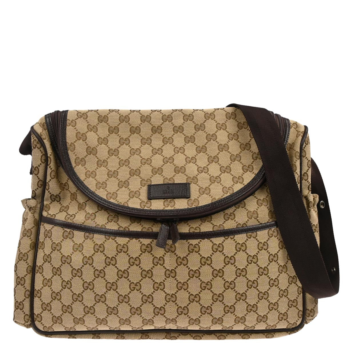 Gucci Beige Canvas GG Shoulder Bag