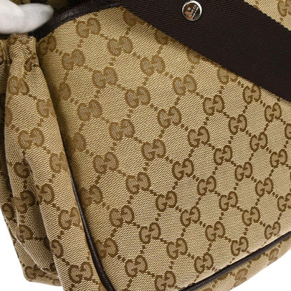 Gucci Beige Canvas GG Shoulder Bag