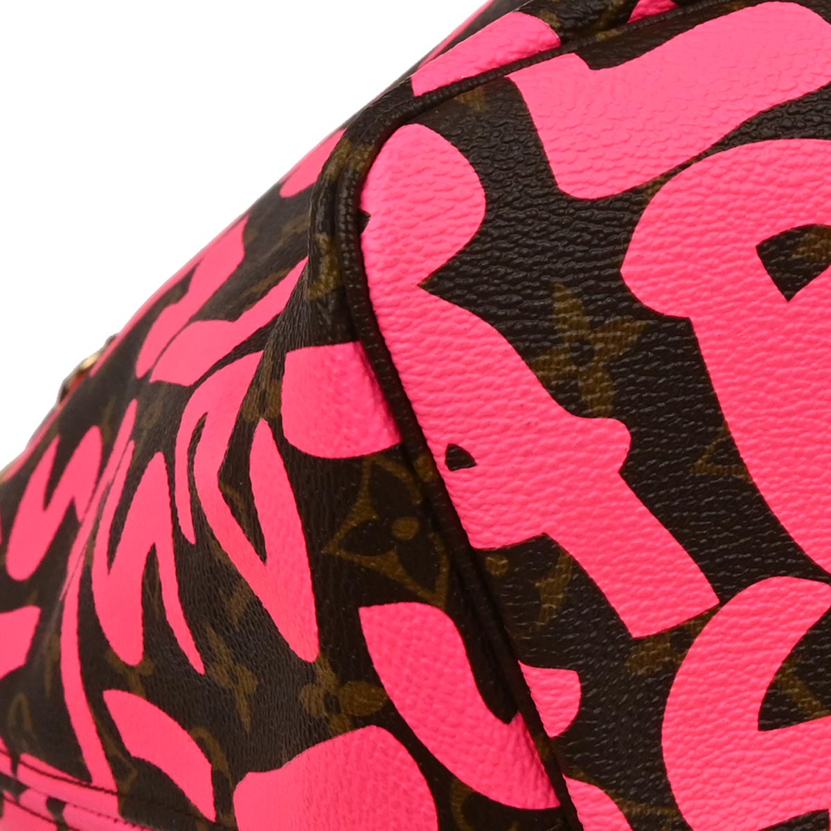 Louis Vuitton 2009 Pink Monogram Graffiti Neverfull GM Tote Bag M93701