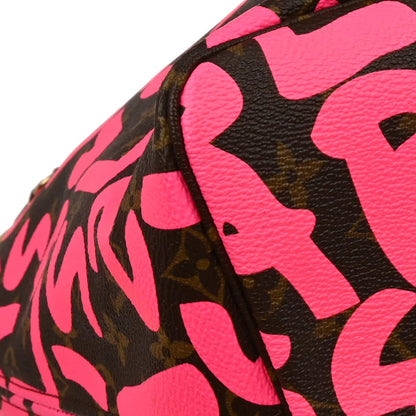 Louis Vuitton 2009 Pink Monogram Graffiti Neverfull GM Tote Bag M93701