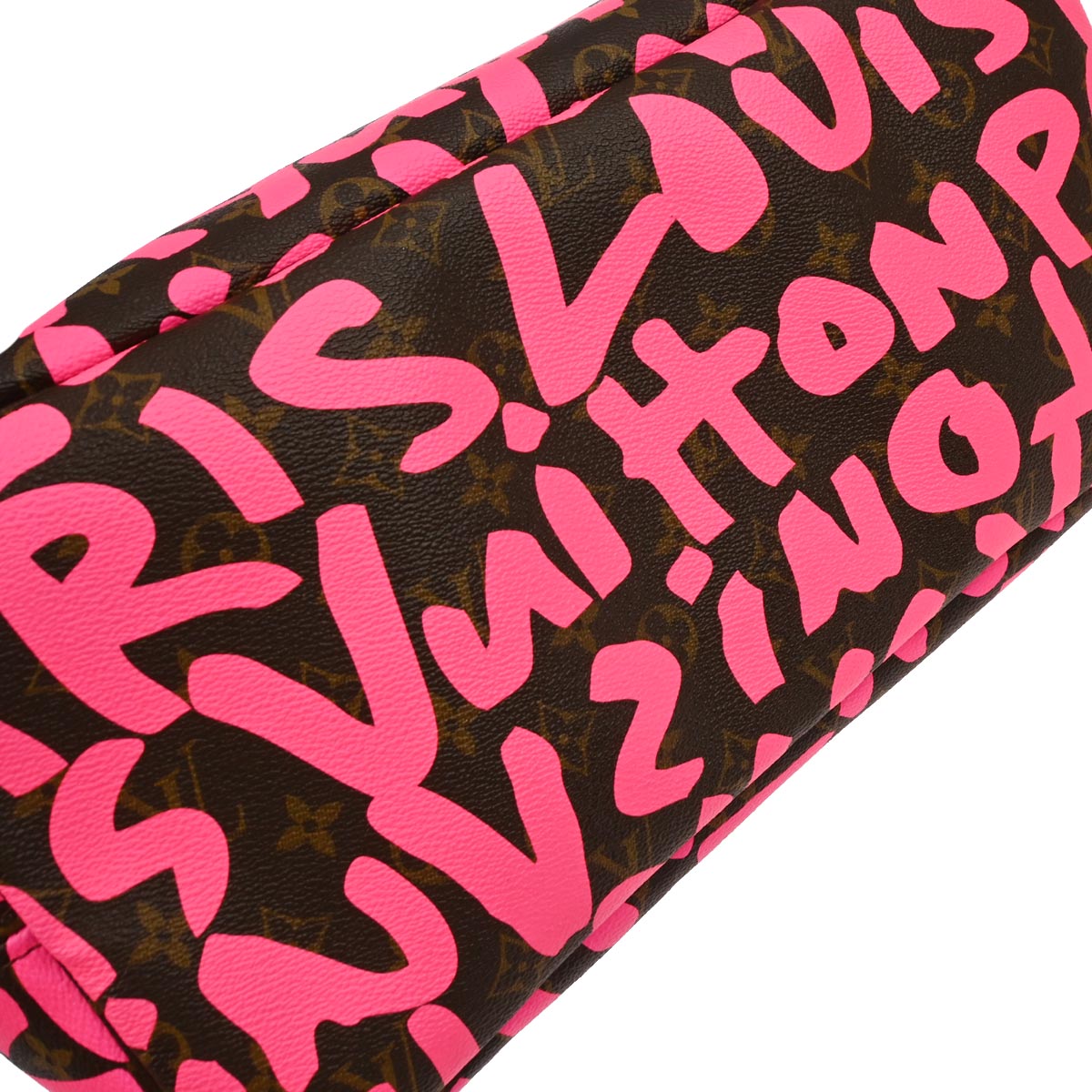 Louis Vuitton 2009 Pink Monogram Graffiti Neverfull GM Tote Bag M93701