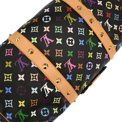 Louis Vuitton Black Monogram Multicolor Speedy 45 Handbag M92640