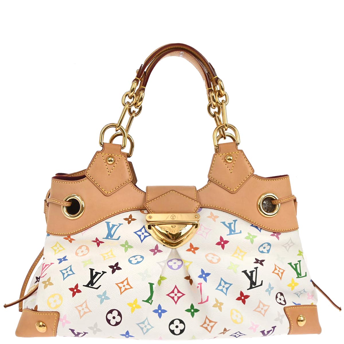 Louis Vuitton White Monogram Multicolor Ursula Handbag M40123