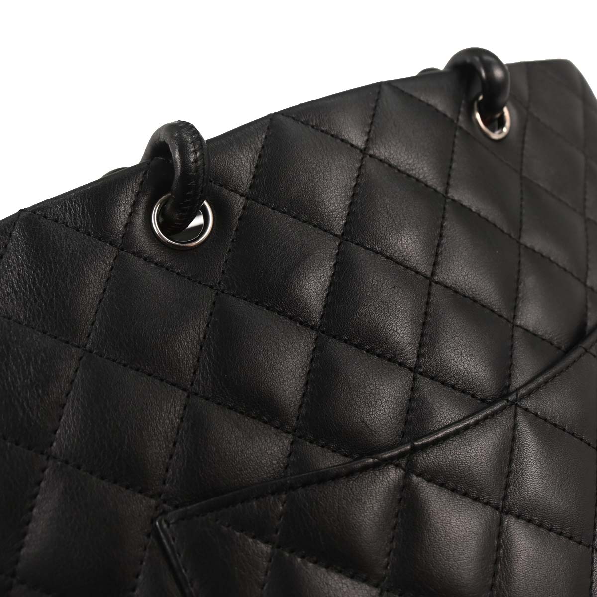 Chanel Black Calfskin Cambon Ligne Tote Handbag