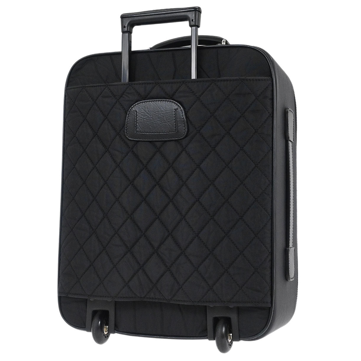 Chanel 2009-2010 Black Nylon Carry-On Rolling Luggage
