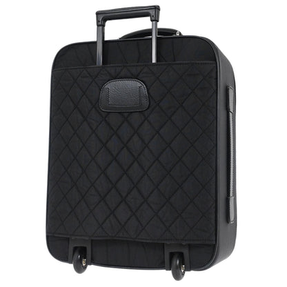 Chanel 2009-2010 Black Nylon Carry-On Rolling Luggage
