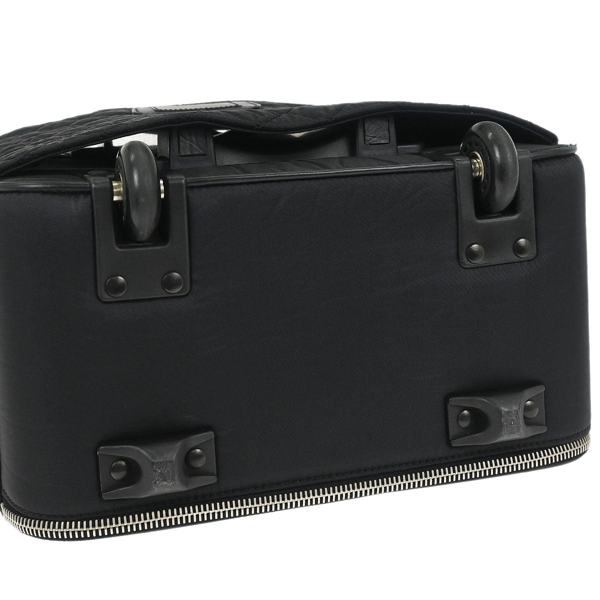 Chanel 2009-2010 Black Nylon Carry-On Rolling Luggage