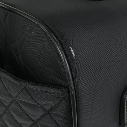Chanel 2009-2010 Black Nylon Carry-On Rolling Luggage