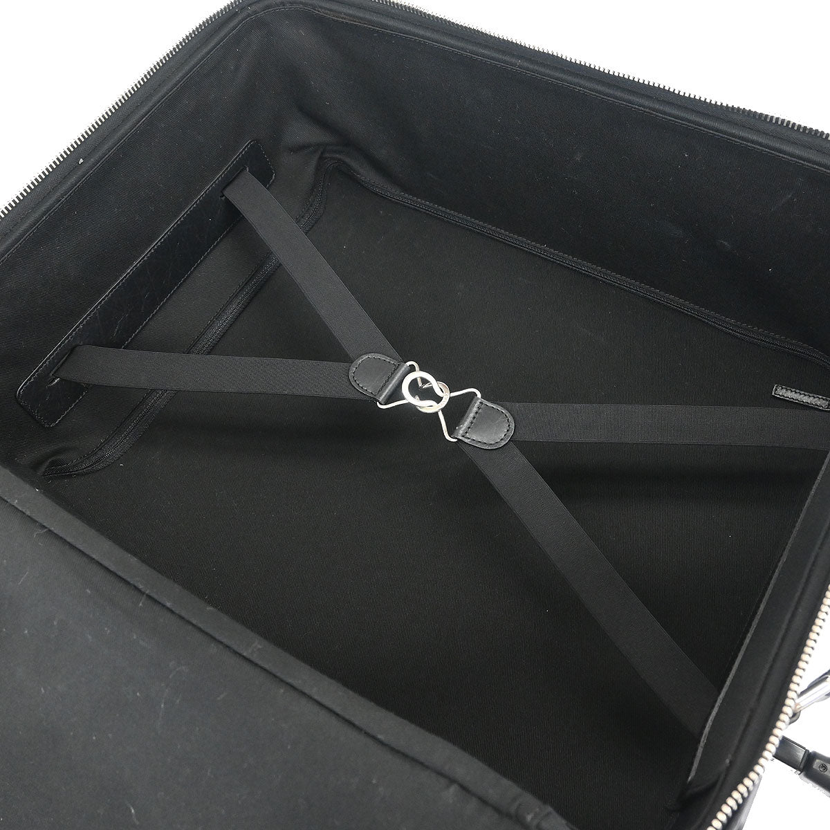 Chanel 2009-2010 Black Nylon Carry-On Rolling Luggage