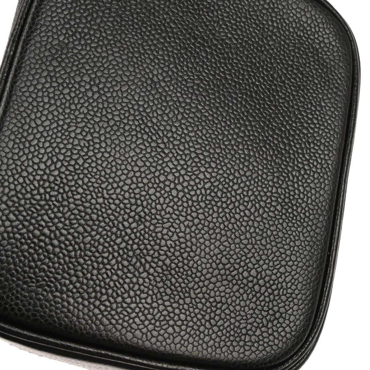 Chanel 2002-2003 Black Caviar Skin Timeless Vanity Handbag