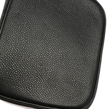 Chanel 2002-2003 Black Caviar Skin Timeless Vanity Handbag